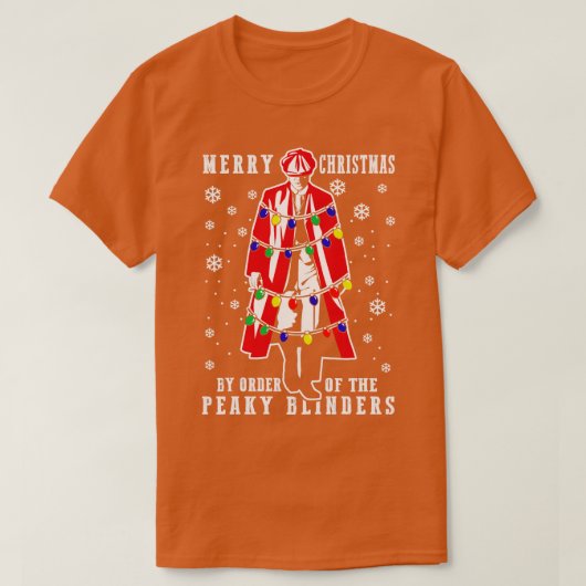 ピーキー・ブラインド・クリスマス Tシャツ (デザイン正面)