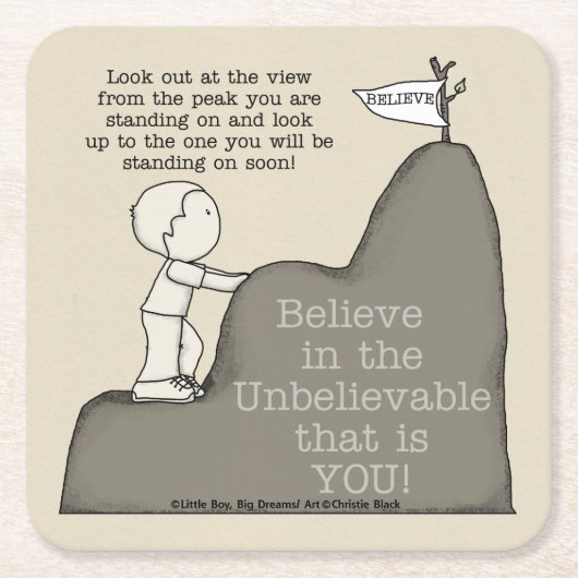 ピークからピーク スクエアペーパーコースター (正面)