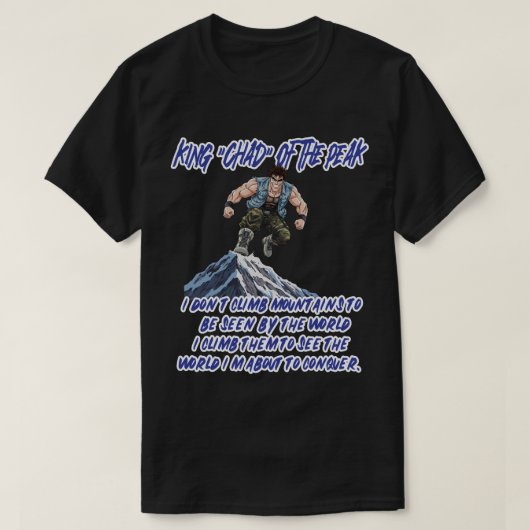 ピークの王‘チャド’ Tシャツ (デザイン正面)