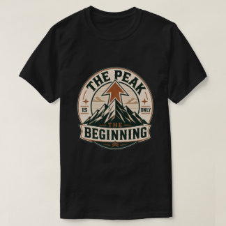 ピークは始まりにすぎない マウンテンビンテージTシャツ Tシャツ