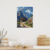 ピークへのリーチ：コロラド州パイクピーク ポスター (キッチン)