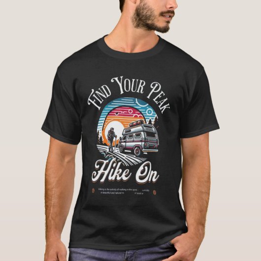 ピークを見つけよう Tシャツ (正面)
