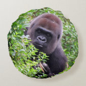 ピークアブゴリラ装飾用クッション ラウンドクッション (裏面)