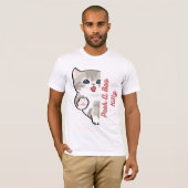 ピークアブーキティー 可愛い猫のTシャツ Tシャツ (正面フル)