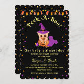 ピークアブーハロウィーンベイビーシャワー招待状 招待状 (正面/裏面)