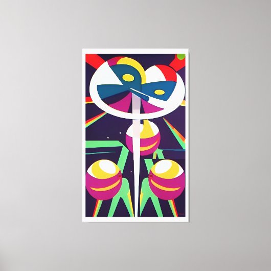 ピークカッソ – Ken Gage Surreal Art キャンバスプリント (正面)