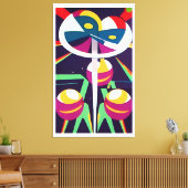 ピークカッソ – Ken Gage Surreal Art キャンバスプリント (インサイチュ (リビング))