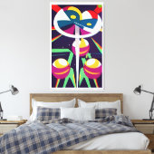 ピークカッソ – Ken Gage Surreal Art キャンバスプリント (インサイチュ (寝室))