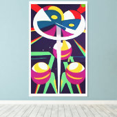 ピークカッソ – Ken Gage Surreal Art キャンバスプリント (インサイチュ (ウッドフロア))