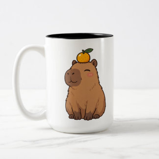 ピークカピバラエナジーマグ – かわいいカピバラ ツートーンマグカップ