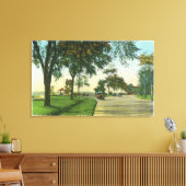 ピークスアイランドビューオブパンプキンノブ キャンバスプリント (インサイチュ (リビング))