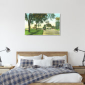 ピークスアイランドビューオブパンプキンノブ キャンバスプリント (インサイチュ (寝室))