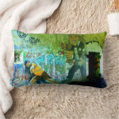 ピークスアイランドメインからのグラフィティ ランバークッション (ブランケット)