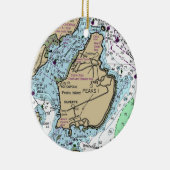 ピークスアイランドメイン図 セラミックオーナメント (右)