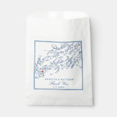 ピークスアイランドメーンカスコベイエレガントウェディング紙 フェイバーバッグ (正面)