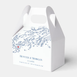 ピークスアイランドメーンデスティネーションウェディングエレガント フェイバーボックス