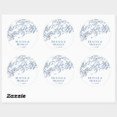 ピークスアイランドメーンマップ結婚式の引き出物 ラウンドシール (シート)