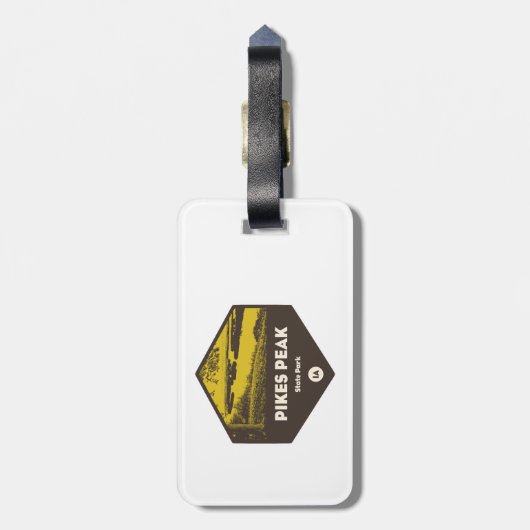 ピークスピーク州パークアイオワ ラゲッジタグ (裏面縦)