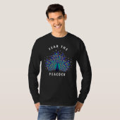 ピークスピーコックカラフル引用文を恐れる Tシャツ (正面フル)