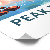 ピークディストリクトイングランド旅行プリント ポスター (角)