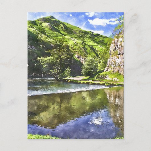 ピークディストリクトウォーターカラースタイル ポストカード (正面)