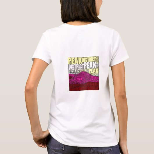 ピークディストリクトデザイン Tシャツ (裏面)