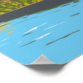 ピークディストリクトナショナルパークイングランドヴィンテージ ポスター (角)