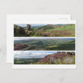 ピークディストリクトヘザーパノラマ ポストカード (正面/裏面)