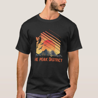 ピークディストリクトボルダリングと登山屋外Cli Tシャツ