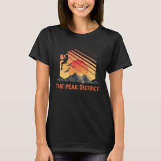 ピークディストリクトボルダリングと登山屋外Cli Tシャツ