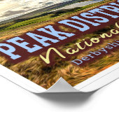 ピークディストリクト国立公園 – DERBYSHIRE ENGLAND ポスター (角)