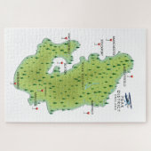 ピークディストリクト イングランド地図 ジグソーパズル (横)