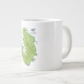 ピークディストリクト イングランド地図 ジャンボコーヒーマグカップ (正面右)
