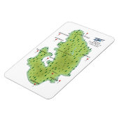 ピークディストリクト イングランド地図 マグネット (左側)