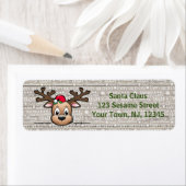 ピークトーブクリスマスディアー差出人住所ラベル ラベル (インサイチュ)