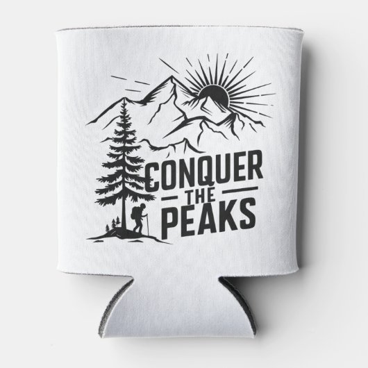 ピークハイキング山を征服する 缶クーラー (正面)