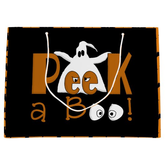 ピークハロウィーン幽霊ラージ抱き枕 ラージペーパーバッグ (正面)