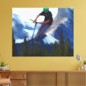 ピークパフォーマンス – スクーター少年 キャンバスプリント (インサイチュ (リビング))