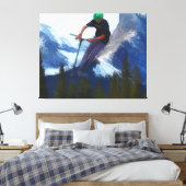 ピークパフォーマンス – スクーター少年 キャンバスプリント (インサイチュ (寝室))