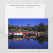 ピークフォレストキャナルダービシャーイングランド ポストカード (正面/裏面)