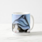 ピークブーイングの子猫猫のマグ コーヒーマグカップ (正面右)