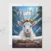 ピークベビーヤギ冬ワンダーランドフォレメリースト シーズンカード (正面)
