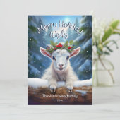 ピークベビーヤギ冬ワンダーランドフォレメリースト シーズンカード (スタンド正面)