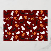 ピークーブーこうもりハロウィーン 箔シーズンカード (裏面)