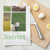 ピーク地区の羊 キッチンタオル (四つ折り)