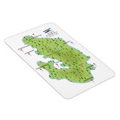 ピーク地区イングランドの地図 マグネット (右側)