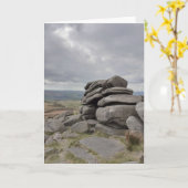 ピーク地区、シェフィールド。ブランク カード (黄色い花)