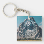 ピーク時の神の威厳のある存在 キーホルダー (正面)