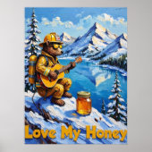 ピーク演奏：クマの冬のメロディ ポスター (正面)