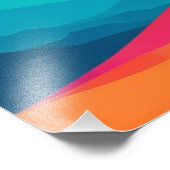 ピーク疑問に思：山お洒落の夕日 フォトプリント            (角)